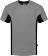 Tricorp T-shirt Bi-Color - Workwear - 102002 - Grijs-Zwart - maat 7XL