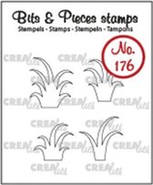 Crealies Bits & Pieces stempel no.176 Gras 4stuks