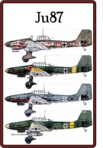Wandbord - Ju87 Planes