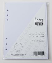Aanvulling Wit Blanco A5 Notitiepapier 120g/m² voor o.a. Succes, Filofax Organizers 50 vel + Zebra Telescopic Stylus Pen Metallic Paars