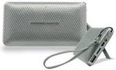 5 in 1 bluetooth speaker met FM radio, ledlamp, powerbank 2600 Mah- kleur zilver