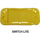Beschermende soft cover geschikt voor Nintendo Switch LITE - Goede flexibele case met betere grip en bescherming - GEEL