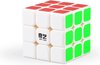Afbeelding van het spelletje QIYI magic cube draaikubus breinbreker puzzel wit - speed cube- sail