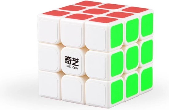 Afbeelding van het spel QIYI magic cube draaikubus breinbreker puzzel wit - speed cube- sail