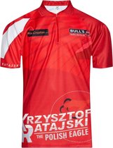 Bull's Dartshirt Krzysztof Ratajski 2020 Edition Rood Maat S