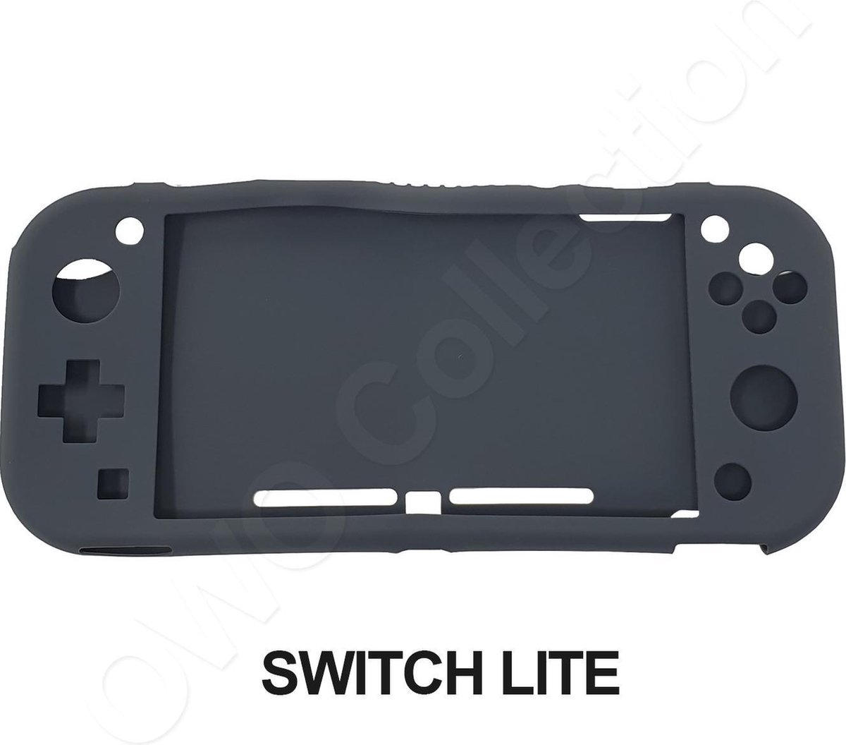 Beschermende soft cover geschikt voor Nintendo Switch LITE - Goede flexibele case met betere grip en bescherming - GRIJS