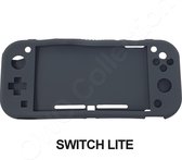 Beschermende soft cover geschikt voor Nintendo Switch LITE - Goede flexibele case met betere grip en bescherming - GRIJS