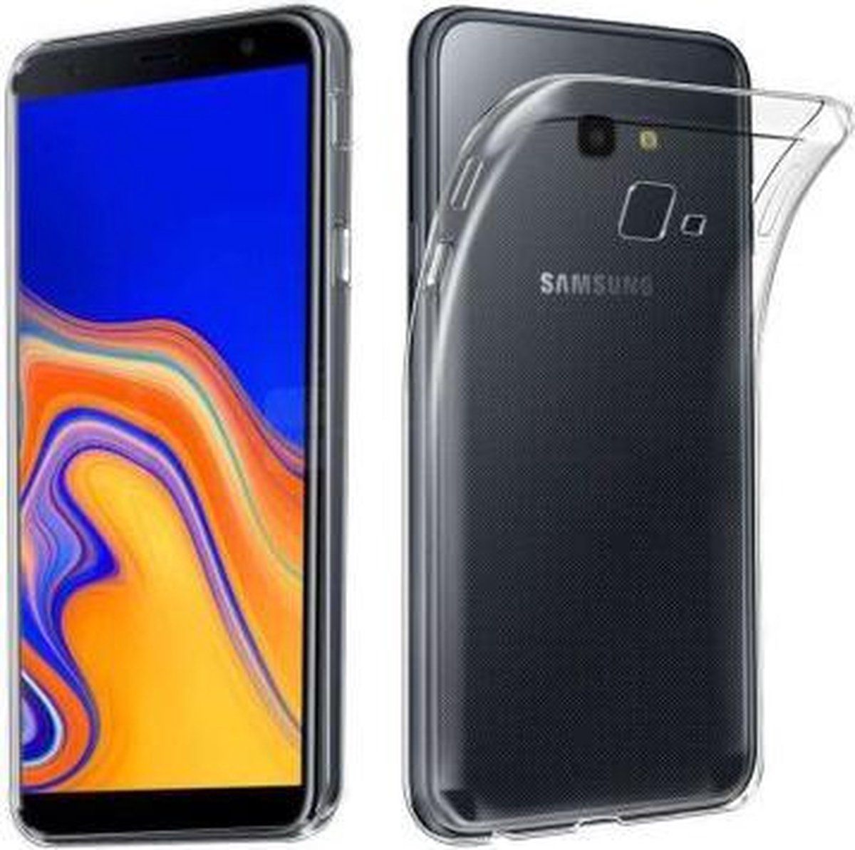 Samsung Galaxy J4 Plus Hoesje Transparant - Siliconen Case