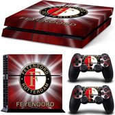 Playstation 4 Slim Sticker | PS4 Slim Console Skin | FC Feyenoord | PS4 Slim Feyenoord Rotterdam | Console Skin + 2 Controller Skins