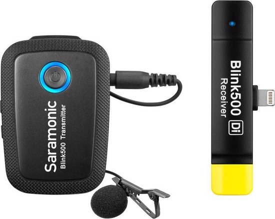 Saramonic Blink 500 B3 zender en ontvanger met lightning voor telefoon of tablet voor iphone, ipad of mac