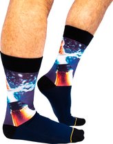 Sock My Feet - Grappige sokken heren - Maat 43-46 - Sock My Popping Cork - Feest sokken - Funny Socks - Vrolijke sokken - Leuke sokken - Fashion statement - Gekke sokken - Grappige cadeaus - 