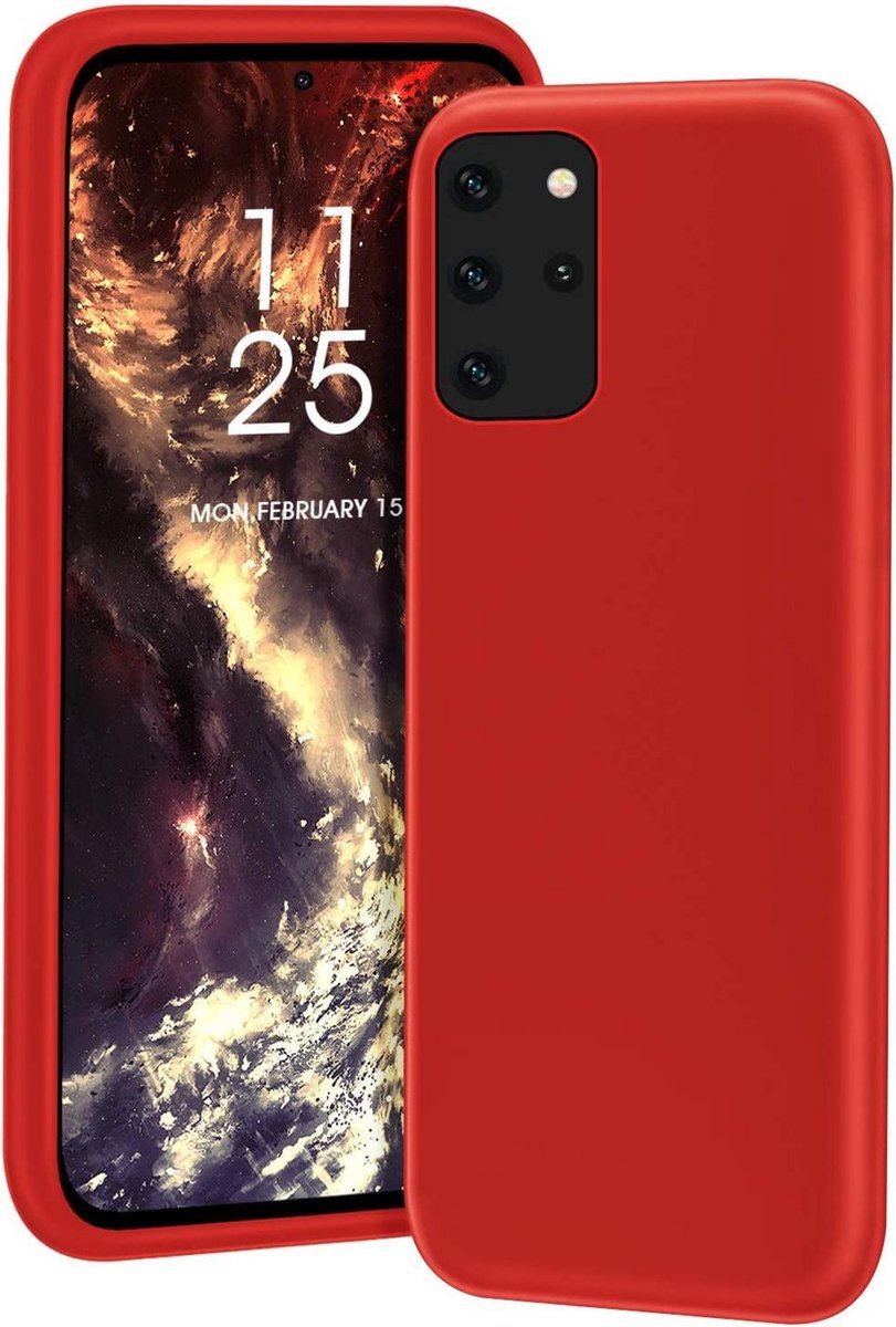 HB Hoesje Geschikt voor Samsung Galaxy S20 Ultra - Siliconen Back Cover - Rood