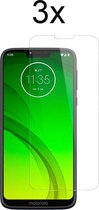 Motorola G7 Power Screenprotector - Motorola Moto G7 Power Screen Protector Glas - 3 stuks