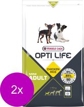 Opti Life Adult Mini - Hondenvoer - 2 x 2.5 kg