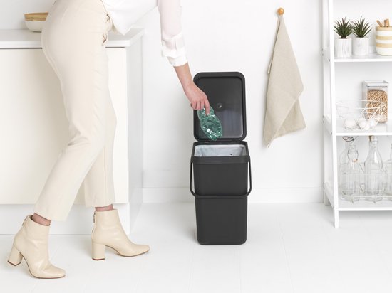 Brabantia Sort & Go poubelle 25 litres - Dark Grey