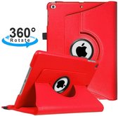 DrPhone Housse En Cuir PU Rotatif 360 ° iPad Mini 4/5 Rouge