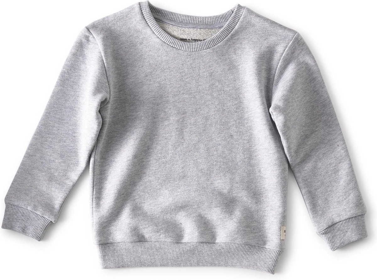 | Little Label trui, sweater lichtgrijs maat Lichtgrijze katoenmix sweater jongens | Goedkope sweaters.nl