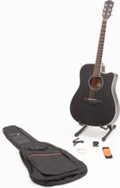 Bol.com Knobbout Music United Akoestische gitaar volledig pakket Sapeli Hout Rosewood incuslief Standaard Koffer Stemmer Draagba... aanbieding
