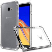 Backcover Shockproof TPU + PC voor Samsung J4 Plus Transparant