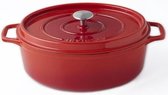 INVICTA Ovale braadpan - � 29 cm - Robijn - Alle warmtebronnen inclusief inductie