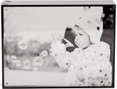 CUBE FOTOKADER ZWART HOUT 16X21XH4CMFOTO 15X20CM