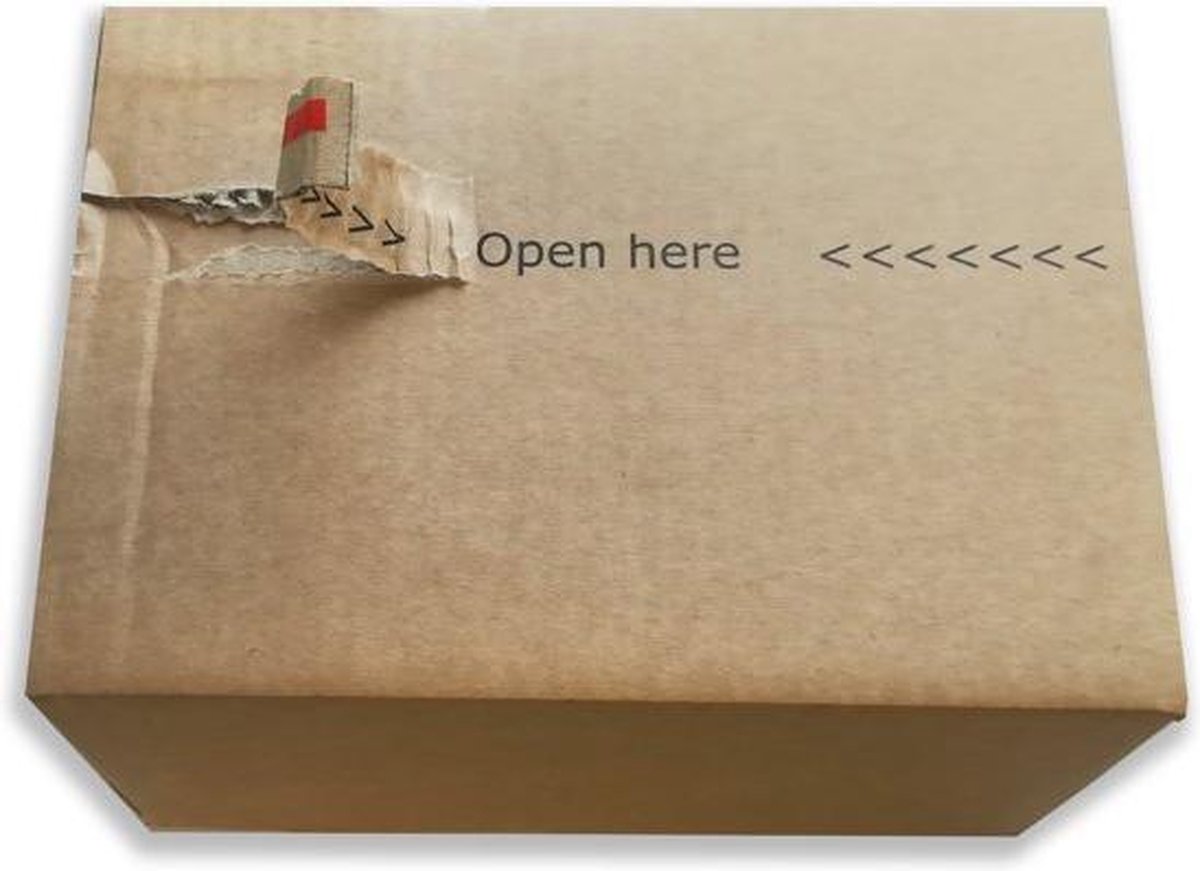 E-com Box 7. Autolock met peel & seal. 310 x 230 x 160 mm. Bruin. 100 stuks per verpakking + Kortpack pen (042.0307)