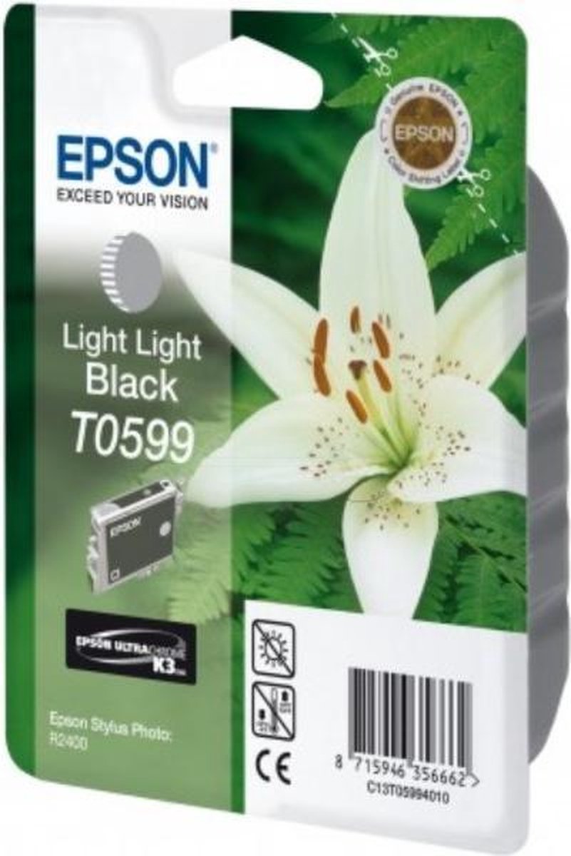 Epson T0599 - Inktcartridge / Licht Zwart