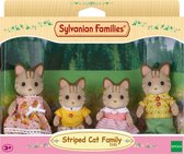 Sylvanian Families 5180 familie gestreepte kat- fluweelzachte speelfiguren