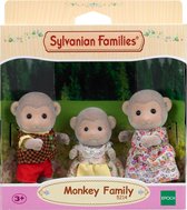 Sylvanian Families  5214 familie aap- 3 speelfiguren- fluweelzacht- minipoppen