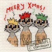 Mini borduurpakketje Meery Christmas! - Mouseloft