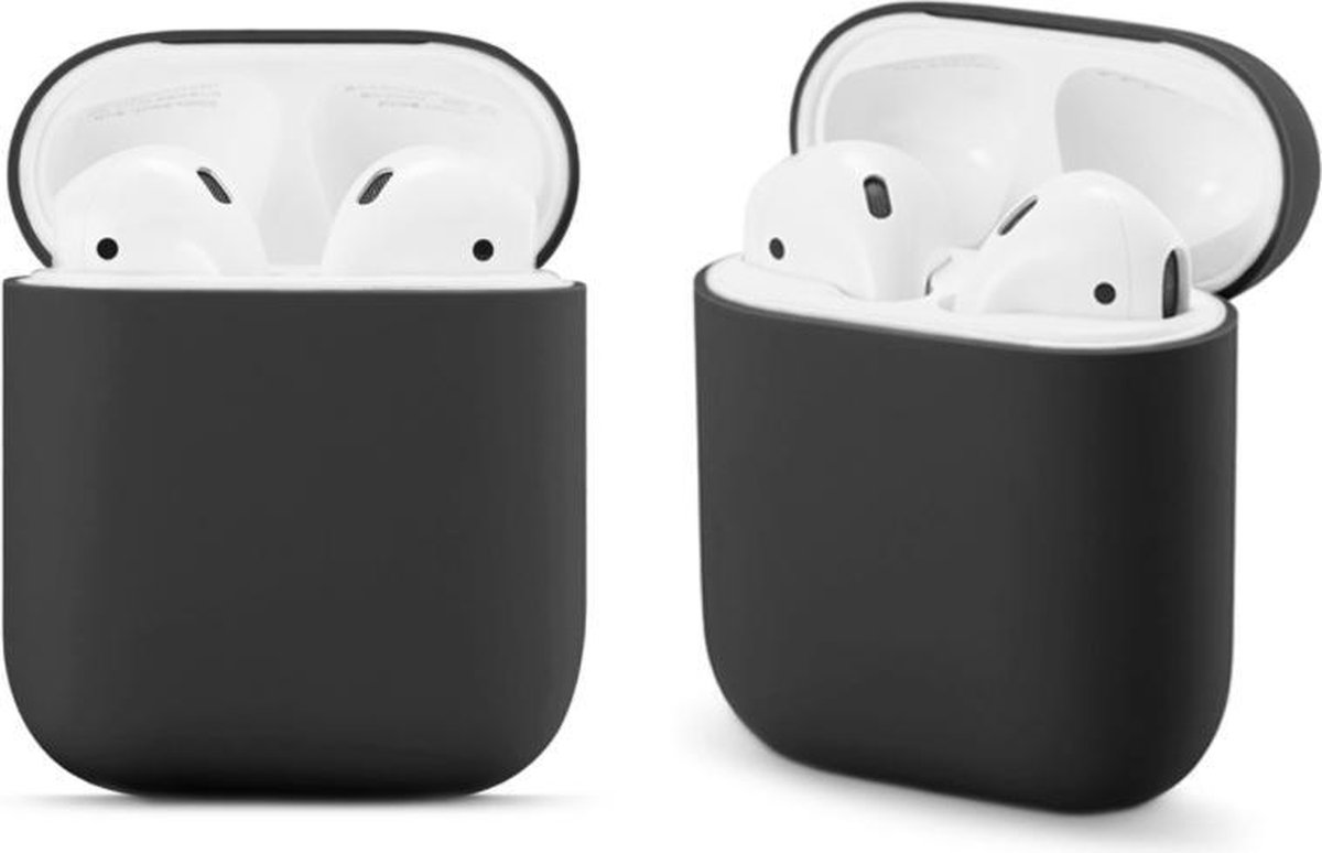 Apple AirPods Case Cover | Siliconen | Zwart