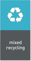 Afvalemmer Marker Magnetisch - Mixed Recycling - Grijs - Simplehuman