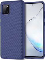 Samsung Galaxy Note 10 Lite Hoesje Twill Slim Textuur Blauw