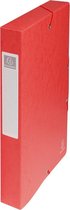 8x Klasseerdoos glanskarton Rug 40mm - A4, Rood