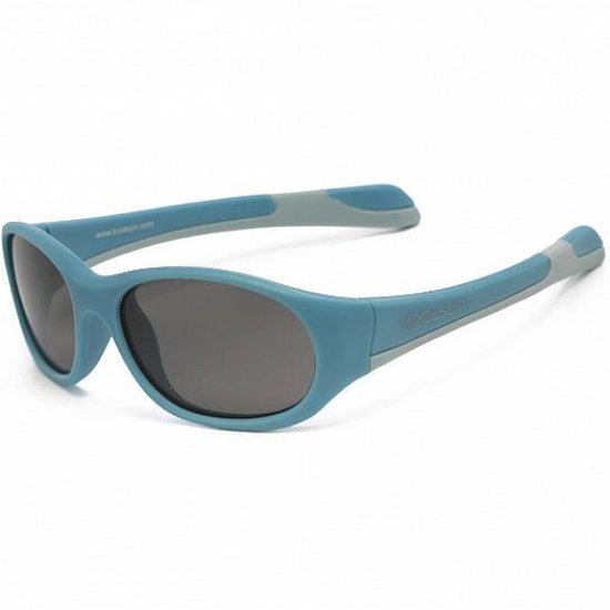KOOLSUN® Fit - kinder zonnebril - Cendre Blauw Grijs - 3-6 jaar - UV400 - Categorie 3