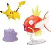 Pokemon - Battle Figure Set 3 pack - Magikarp, Ditto og Pikachu