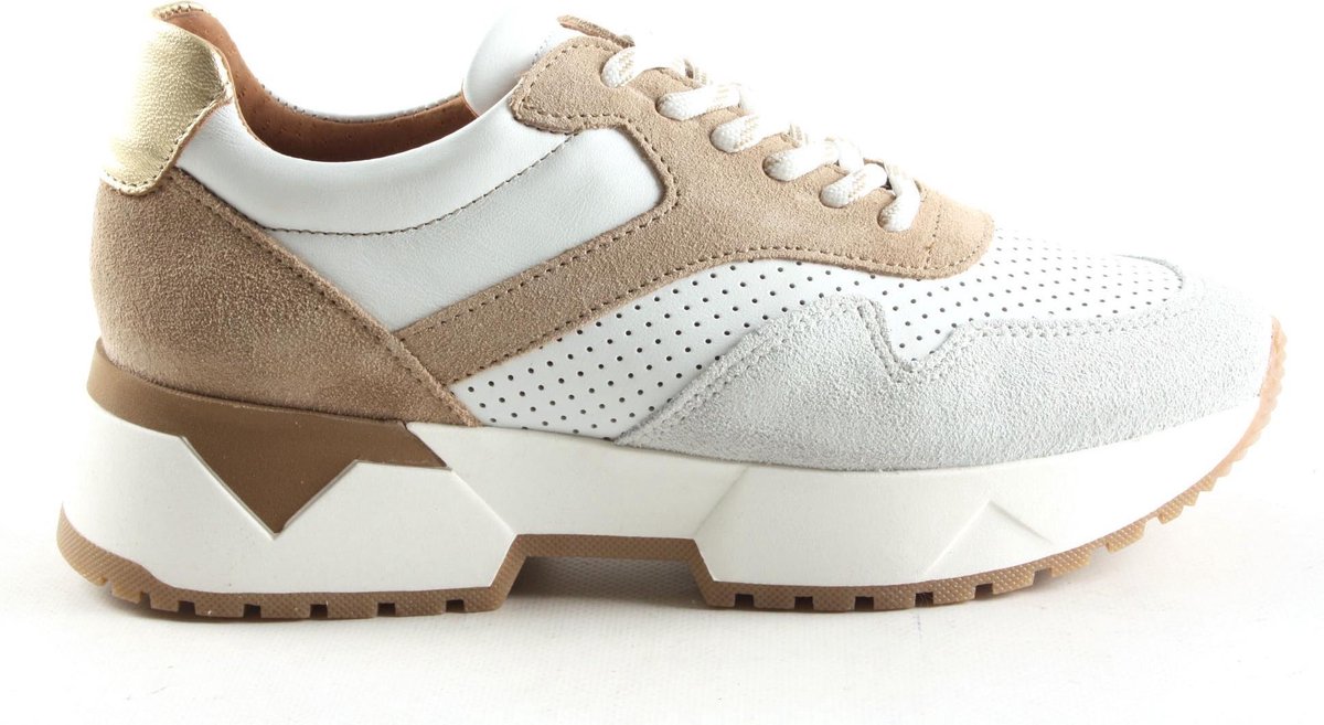 Dames Veterschoenen Dwrs Dwrs Sydney /beige Wit - Maat 39 | bol.com