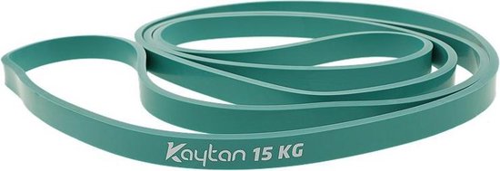 Kaytan - Weerstandsband 15 KG - Fitness Elastiek - Groen | bol.com
