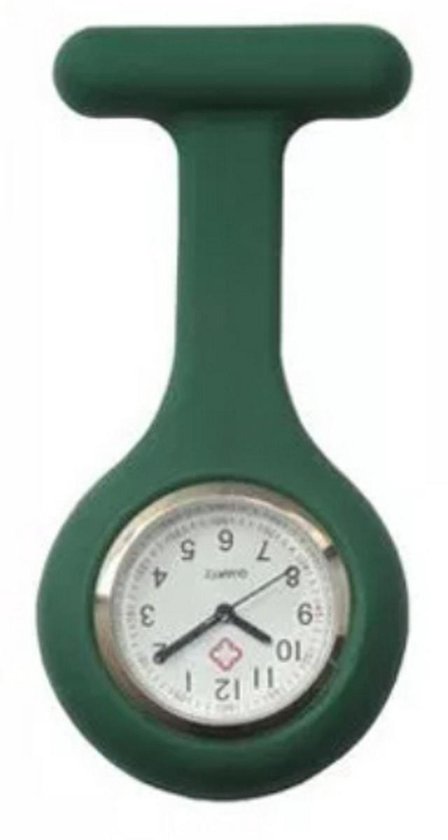 Verpleegster horloge - Verpleegsterhorloge - Nurse Watch - siliconen - groen