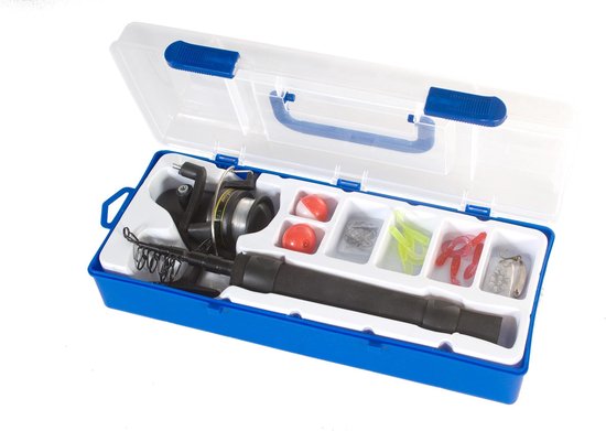 Gameon Werphengel Hengel - viskoffer met accessoires - glasfiber telescoophengel van Merkloos — afbeelding 3
