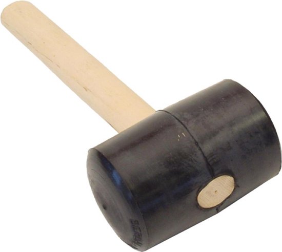Rubberen hamer zacht 2 KG met houten steel | bol.com