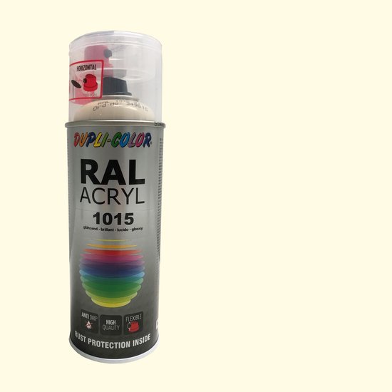 bol.com | Dupli Color RAL 1015 Licht ivoorkleurig Spuitbus verf / Spray  paint 400ml