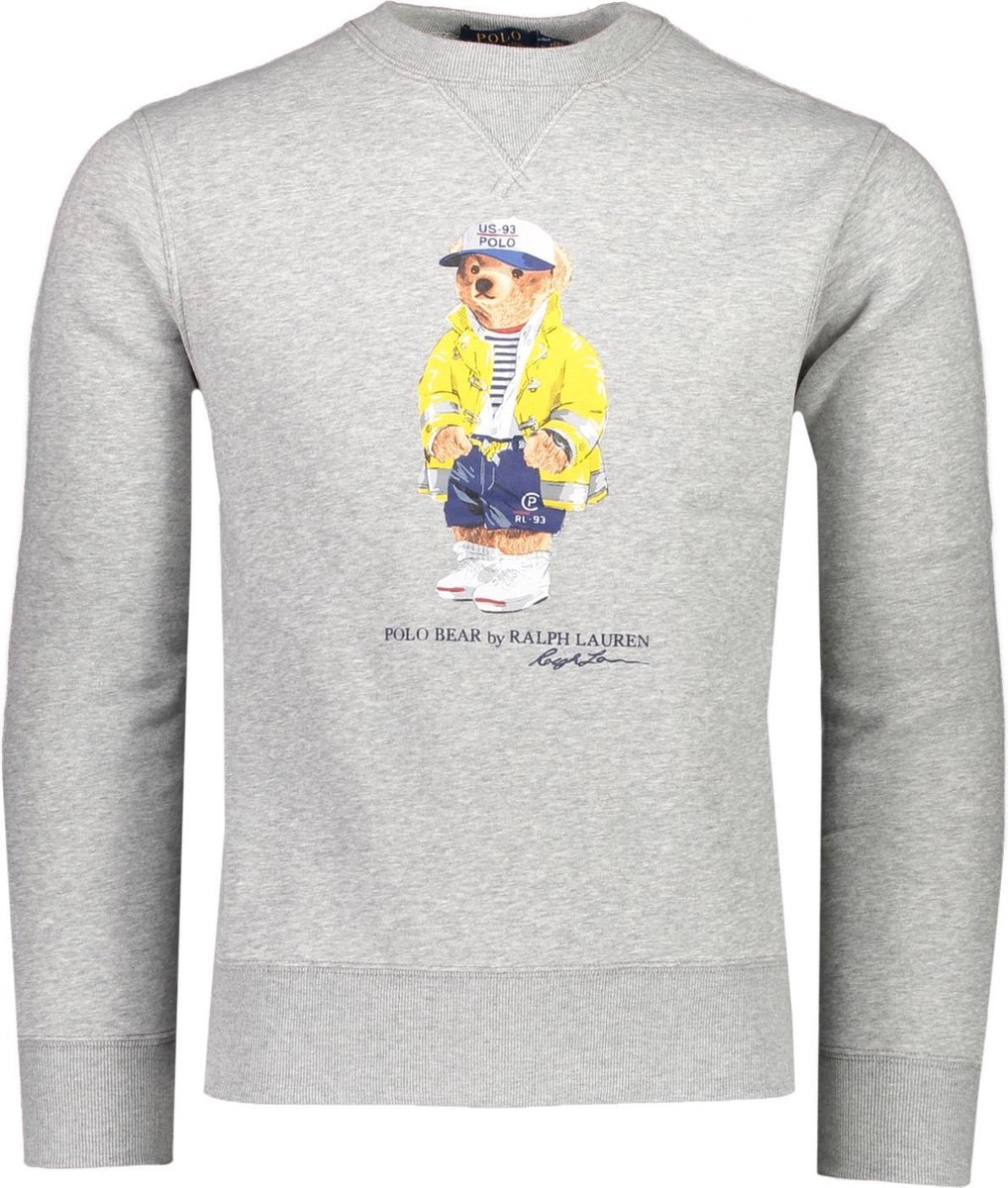 Polo Ralph Lauren Sweater Grijs Getailleerd Maat XL Heren Lente Zomer Collectie. bol