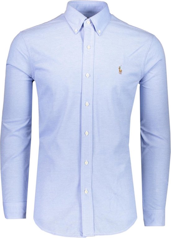 Polo Ralph Lauren Overhemd Blauw Getailleerd - Maat XL - Heren -  Lente/Zomer... | bol.com