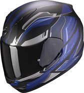 Scorpion EXO 390 Boost - Mat Zwart/Zilver/Blauw