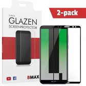 2-pack BMAX geschikt voor de Glazen Screenprotector Huawei Mate 10 Lite Full Cover Glas / Met volledige dekking / Beschermglas / Tempered Glass / Glasplaatje