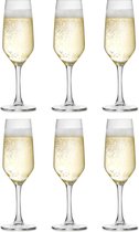 Libbey Champagneglas Varna - 180 ml / 18 cl - 6 stuks - klassieke vorm - vaatwasserbestendig - hoge kwaliteit