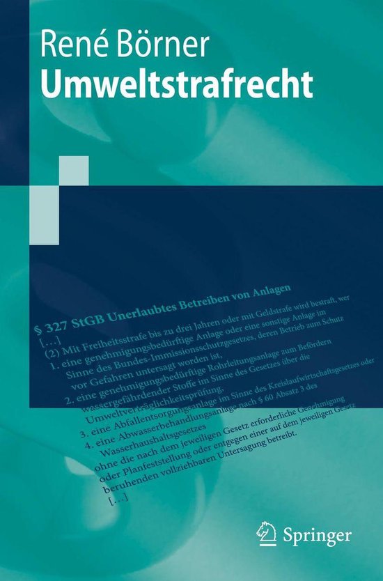 Social Science and Law (German Language) - Umweltstrafrecht - cover