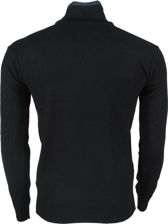 Baxboy Heren pullover slim fit ronde hals gebreide trui ronde kraag