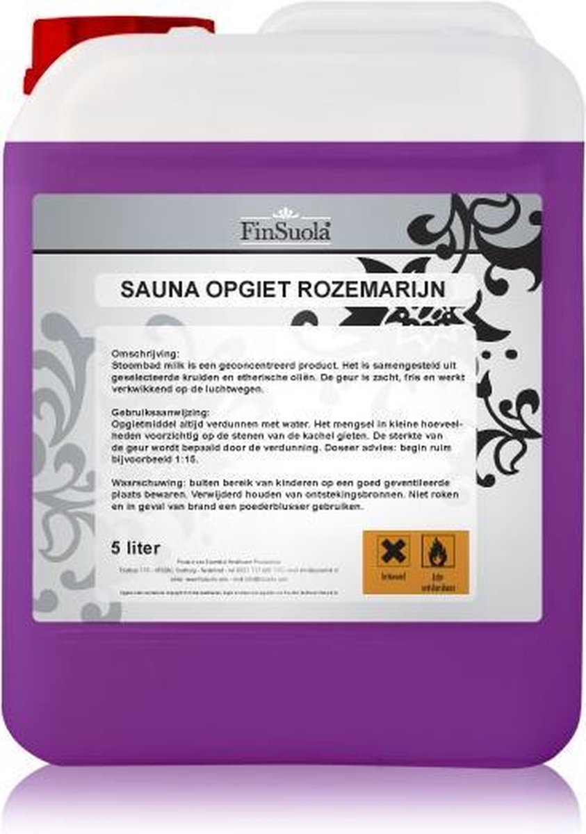 Goedkoopste Finsuola Sauna opgietmiddel Rozemarijn 5 liter